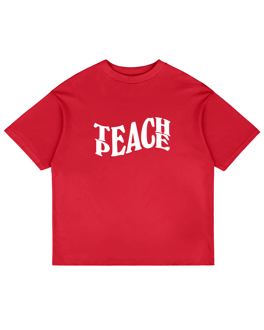 Heavy Oversized Tee - Teach Peace