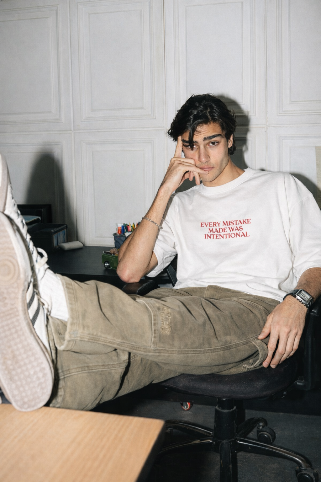 Heavy Oversized Tee - Every Mistake Made Was Intentional