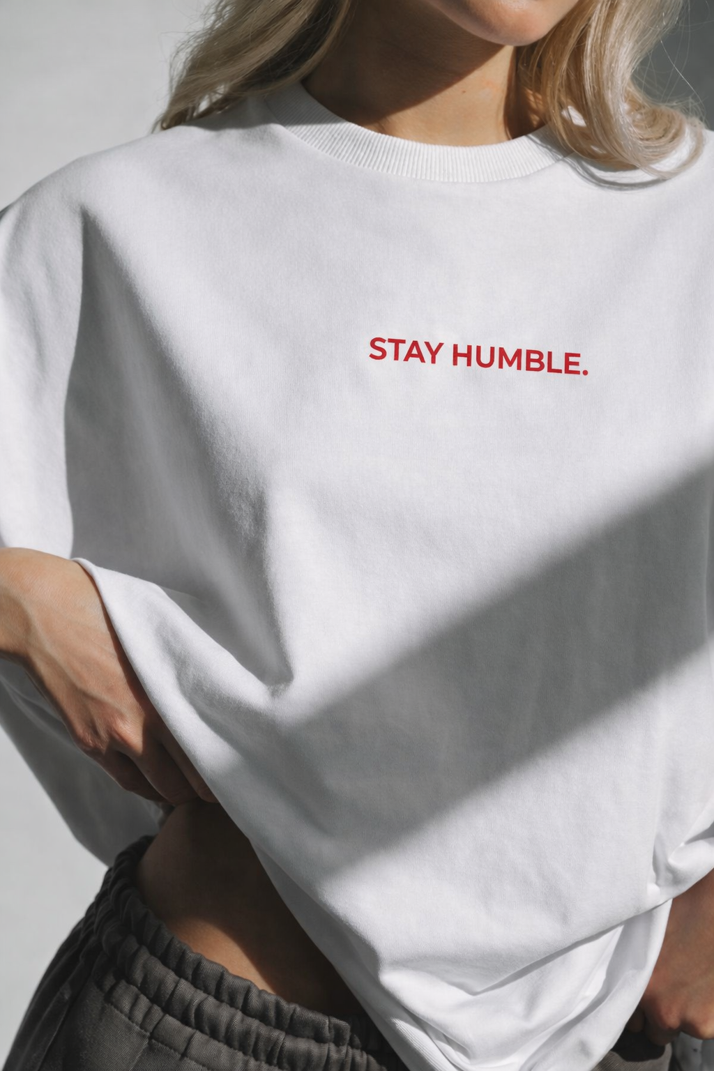 Heavy Oversized Tee - Stay Humble