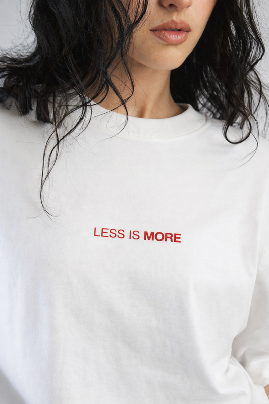 Heavy Oversized Tee - Less Is More